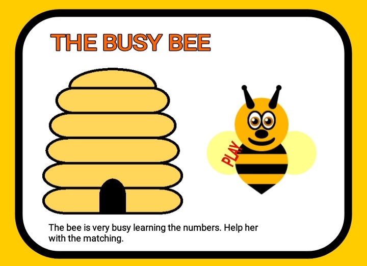 NUMBER BUSY BEE GAME